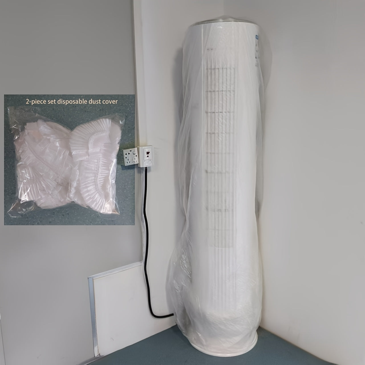 Protective Plastic Dust Covers for Appliances and Office Equipment 1/2 Pack