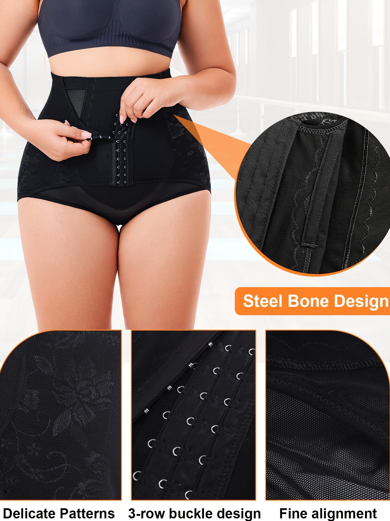 Women's Breathable Mesh Shapewear Bottoms with Butt-Lifting and Adjustable Belt