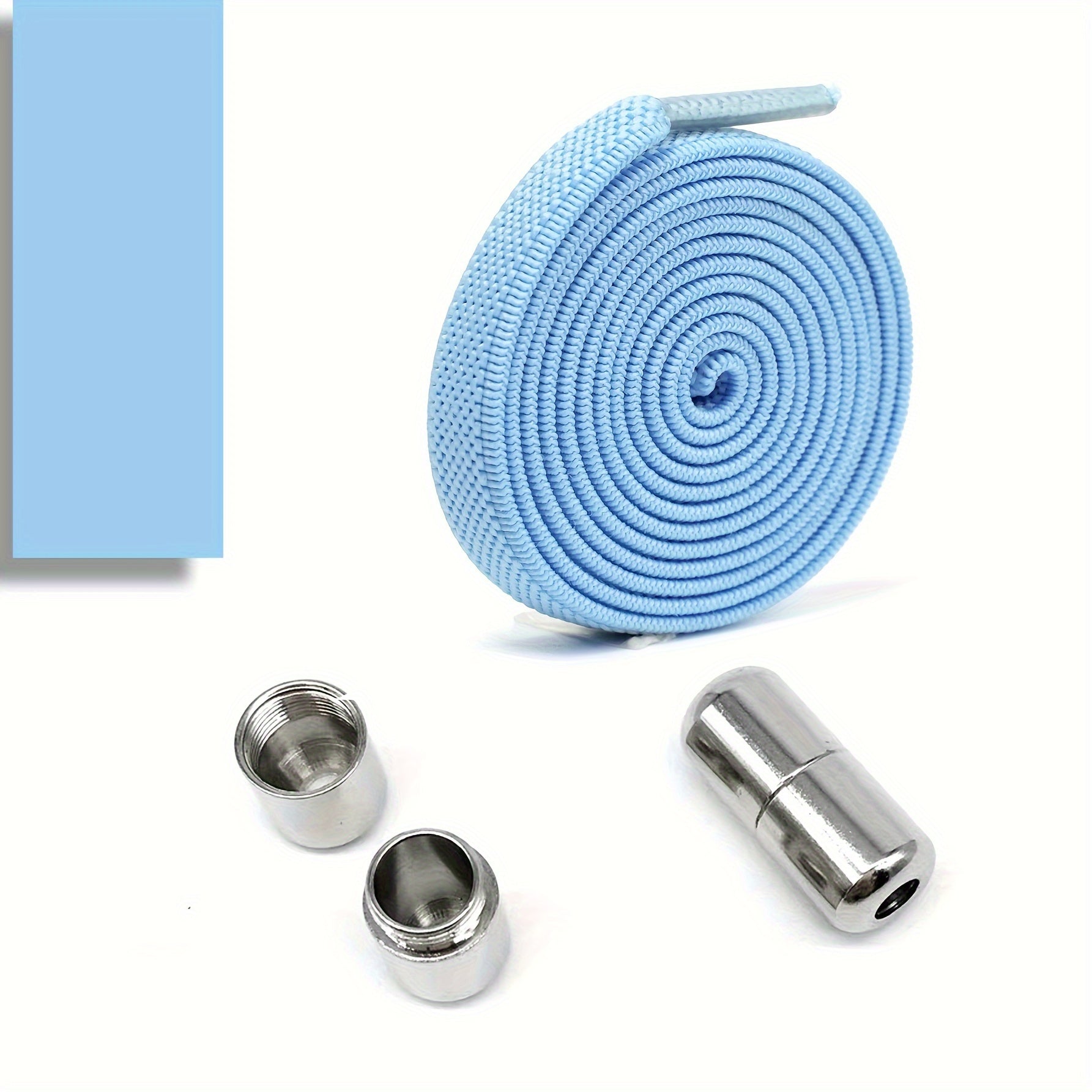 Elastic No-Tie Shoe Laces for Adults with Golden Capsule Buttons