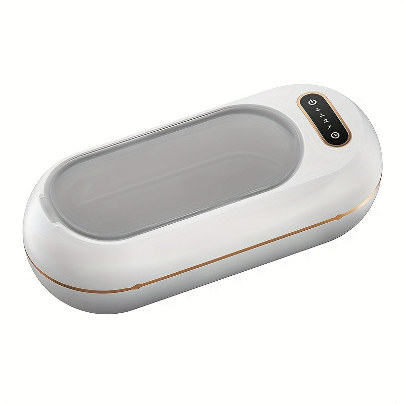 Portativ Soundwave texnologiyasi Zargarlik va Tish tozalagich 3 ta vaqt rejimi bilan, USB orqali zaryadlanadigan 36V, nozik Light Beige uchun xavfsiz, turli tish asboblari uchun 360° chuqur tozalash.