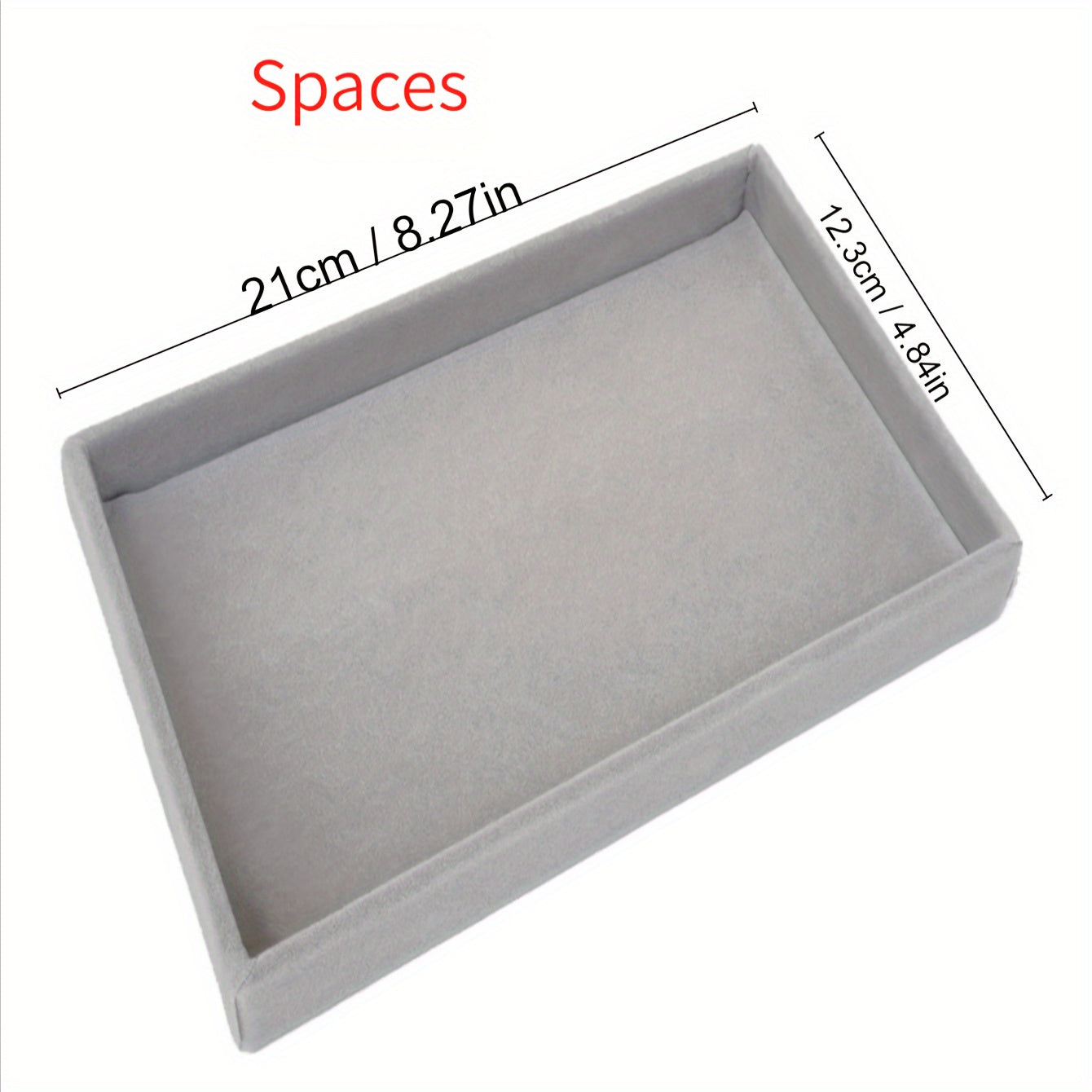 Набор из 4 фланелевых подставок для украшений для настольного хранения, штабелируемый органайзер с отделениями