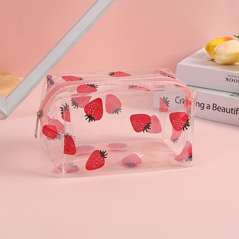 Bolsa organizadora de cosméticos de PVC impermeable de gran capacidad, unisex, portátil y de almacenamiento