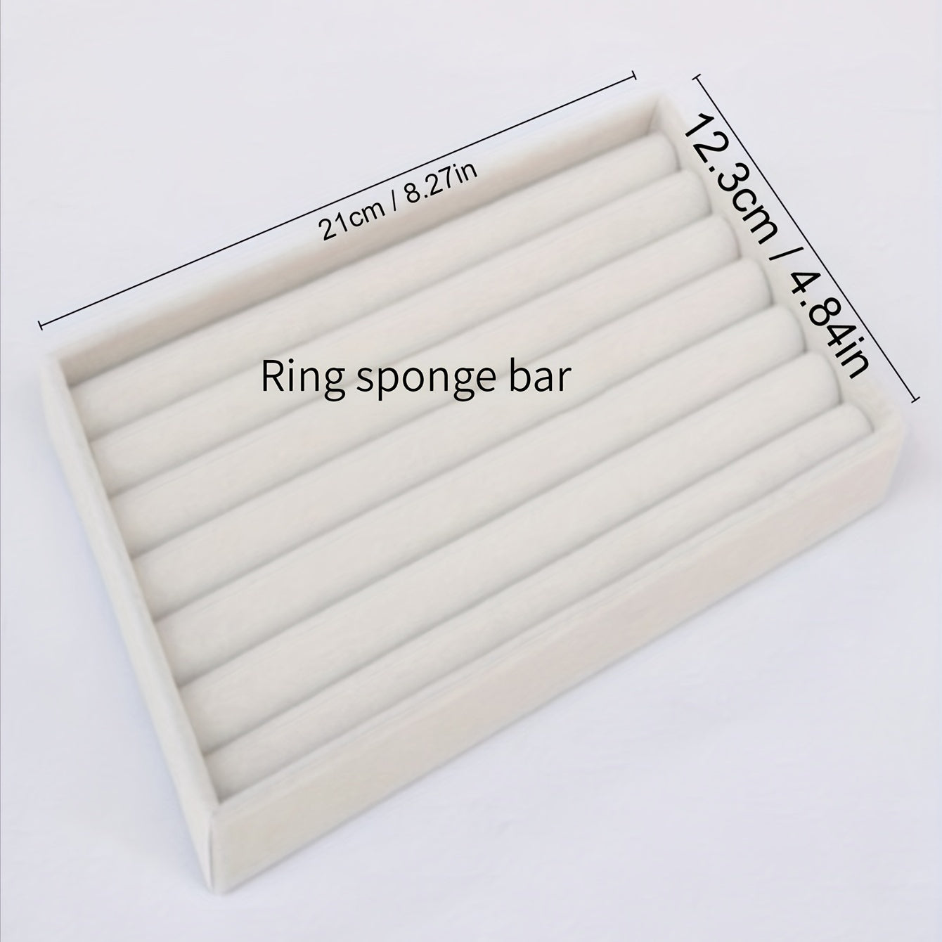 Organizador de exhibición de joyas para escritorio con bandejas y compartimentos