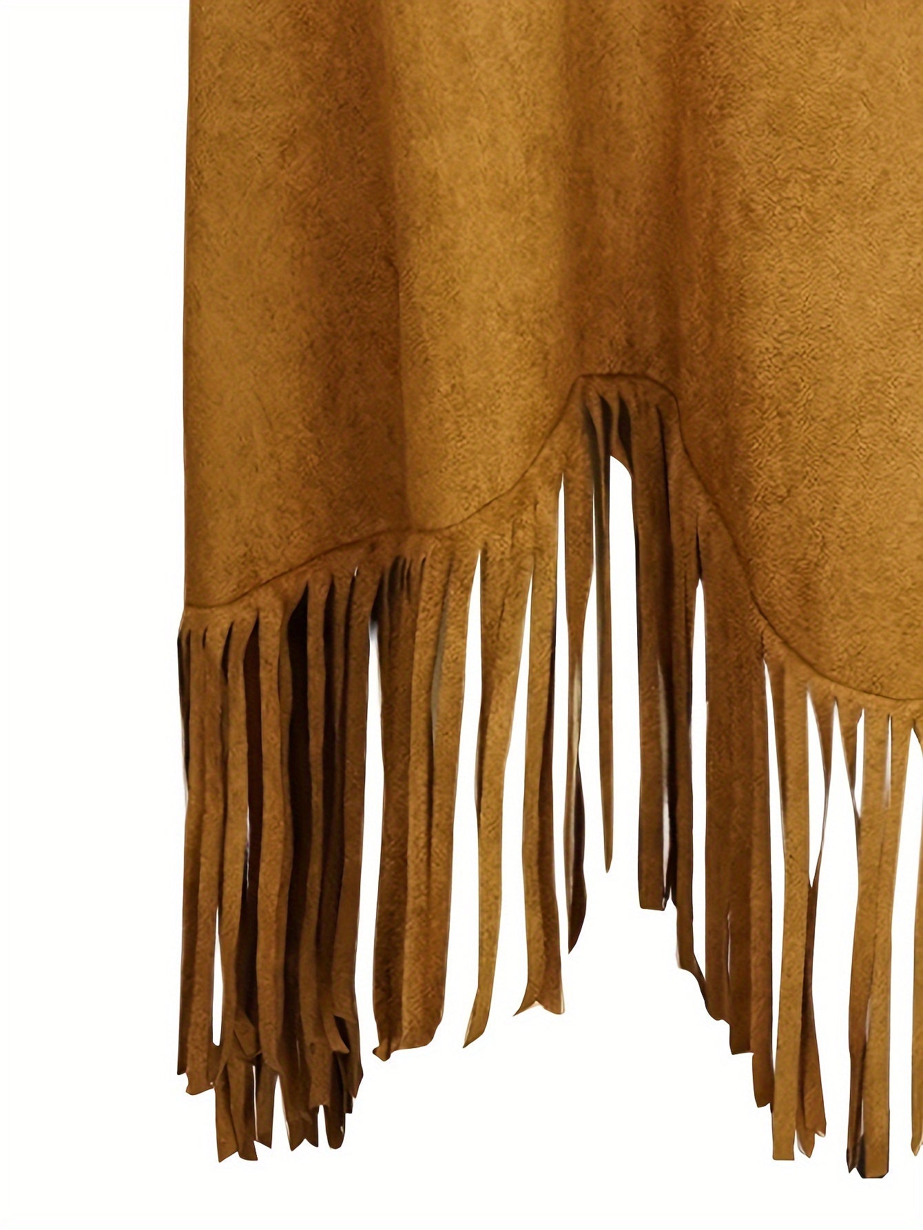 Plus Size Women's Irregular Tassel Skirt Casual Solid Bodycon Skirt for Spring Summer