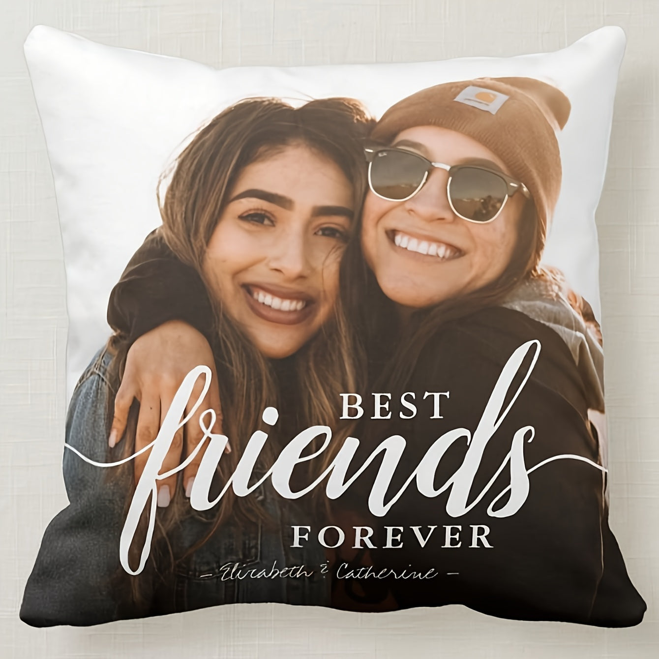 Personalized Photo Pillow Case Soft Polyester Knit Gift for Special Occasions