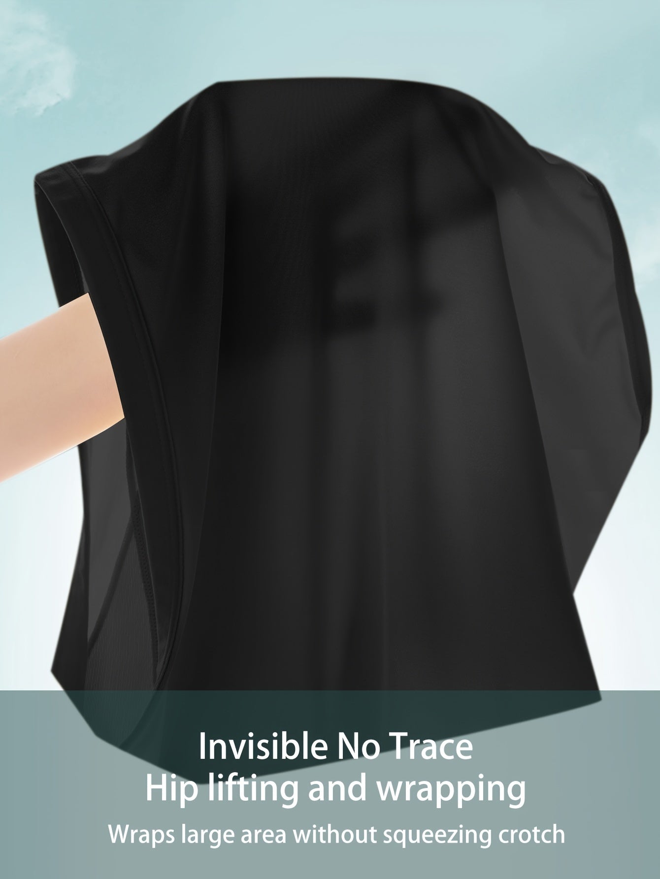 High Waisted Body Shaper Underwear Tummy Control Seamless Briefs Solid Color