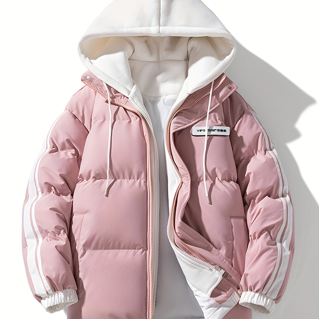 Women's Plus Size Ski Coat Windproof Warm Hooded Puffer Jacket for Autumn Winter