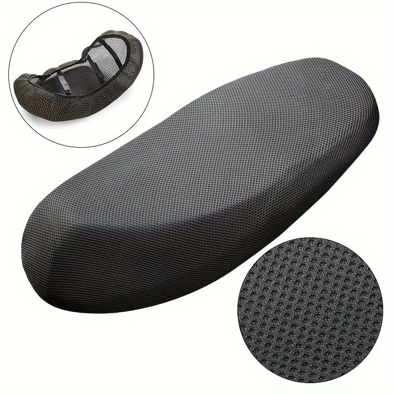 Motorcycle Seat Cover Breathable Mesh Sun Protection Polyester