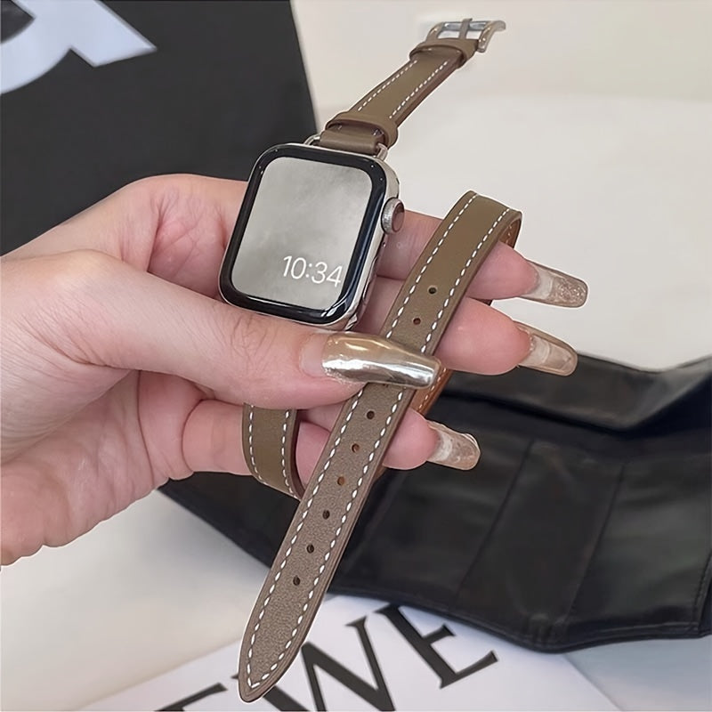 14-ta qismli ko'p rangli sun'iy charm smart soatlar uchun bantlar, iWatch Series SE/1-9 va Ultra bilan mos keladi, erkaklar va ayollar uchun mos keladigan ikki marta aylantiriladigan moslashuvchan.