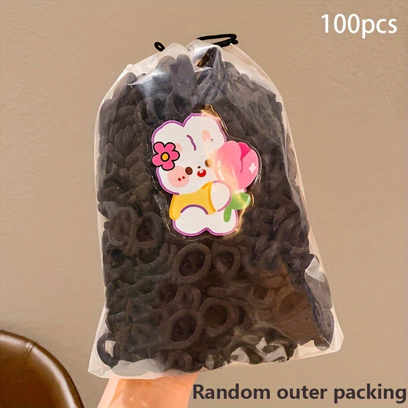 Kids Girls Hair Bands 100/200 Elastic Fabric Scrunchies Cute Gift Accessories