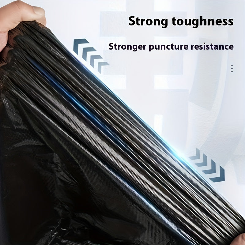 100 ta mustahkam plastik chiqindi sumkasi - Turli xonalar uchun, jumladan, yashash xonasi, yotoqxona, oshxona, hammom, hojatxona va patio uchun oqmasligi va ko'p maqsadli chiqindi sumkalari - Uyda chiqindilarni tashlash uchun mukammal.