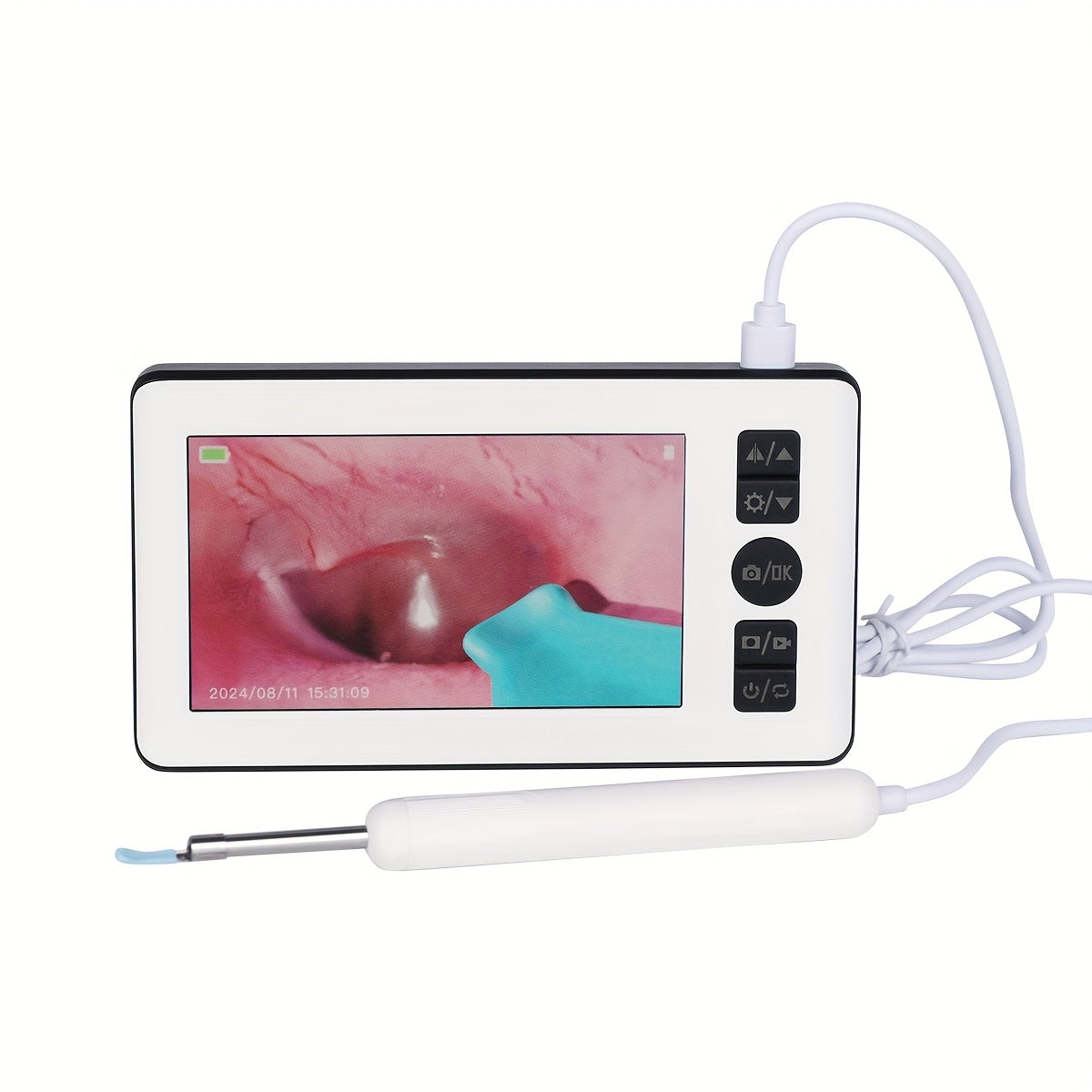 Продвинутый ушной зонд с 10,92 см IPS HD экраном, эндоскопическая камера 1080P, USB-зарядка