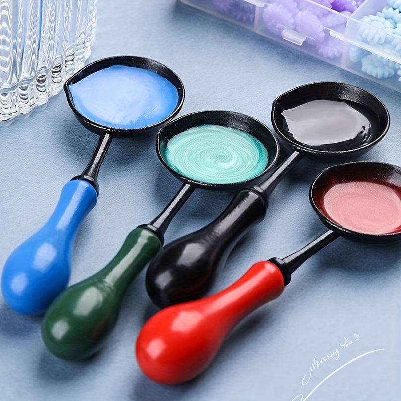 Fire Paint Wax Melting Spoon Non-Stick Seal Wax Heating Tool Easy to Clean