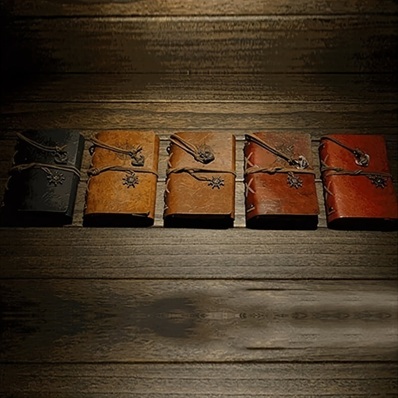 Vintage Pirate Diary Notebook with Matte Finish and Spiral Ring Binding