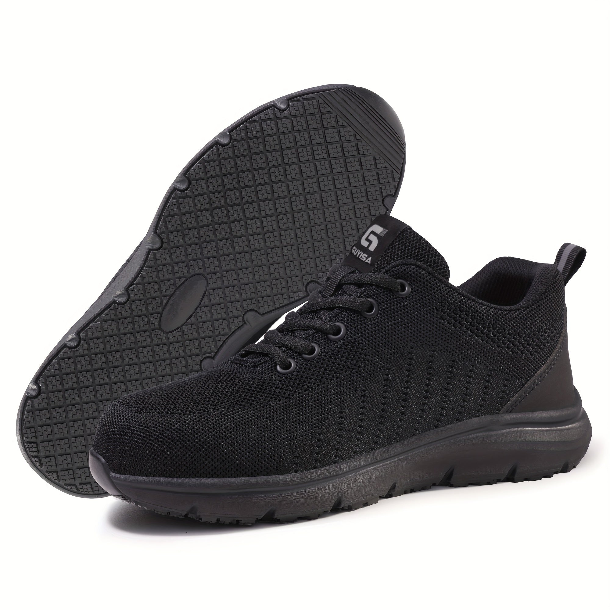 Women's Breathable Mesh Chef Shoes Soft MD Sole All-Season Black