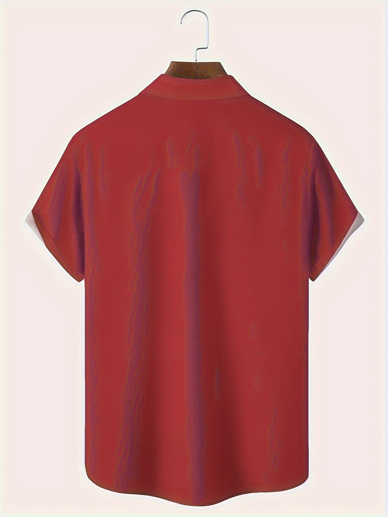 Men's Plus Size Vintage Bohemian Geometric Print Short Sleeve Shirt Lightweight Polyester for Summer Beach