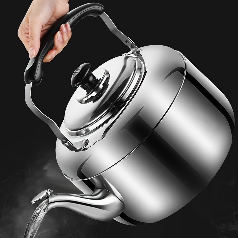 Stainless Steel 4L Tea Kettle for Gas and Electric Stoves, Large Capacity