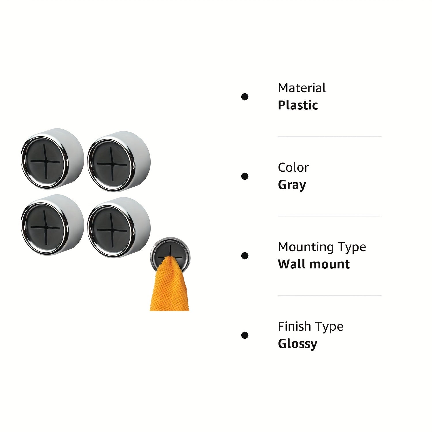 Soporte de toallas de cocina de montaje en pared para toallas de mano y de cocina