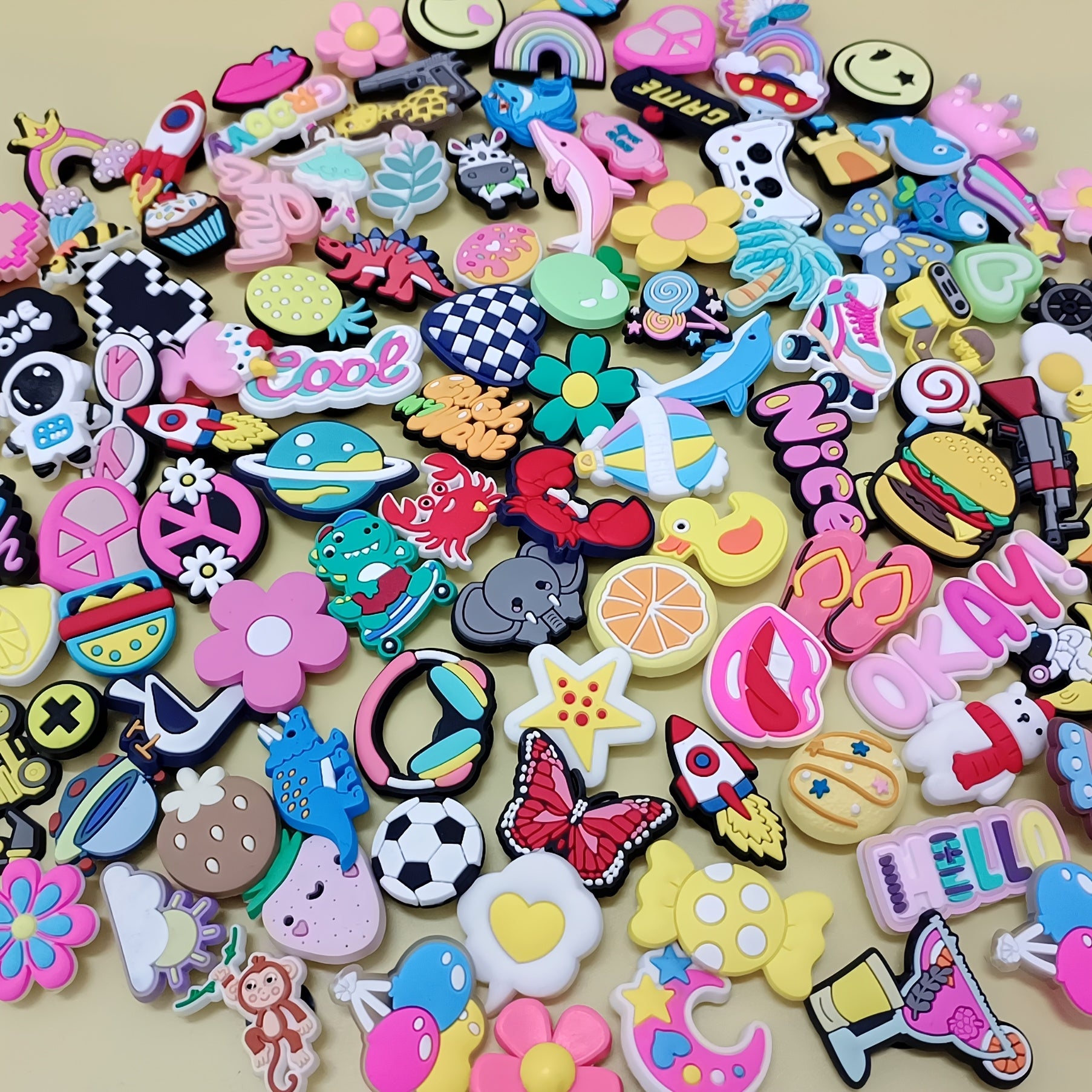 Decorative Shoe Accessories for Women Men Sizes 30 50 100 200 Beach Bag DIY