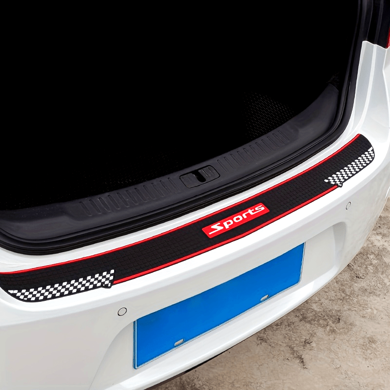 Universal PVC Car Trunk Door Sill Protector Rubber Strip 89.92cm Scratch Guard