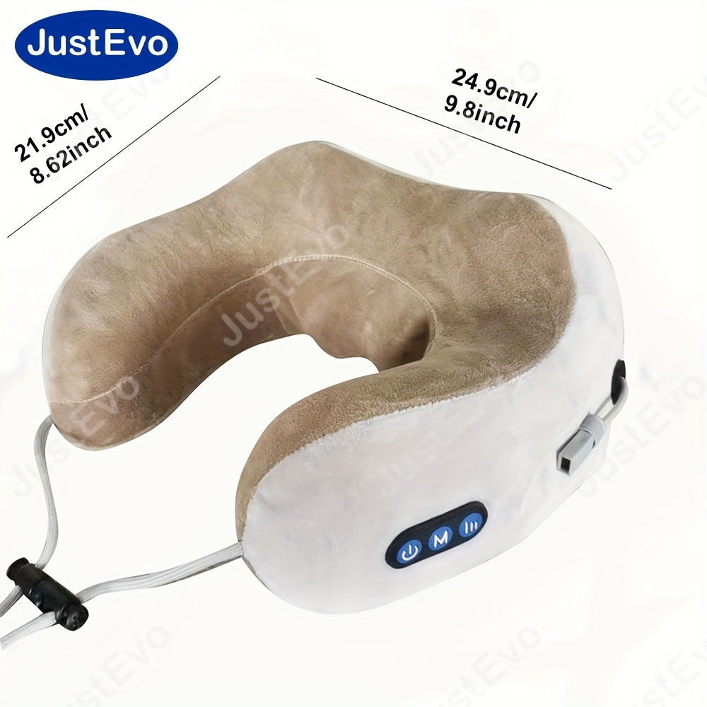 U-Shaped Electric Neck Massager with Memory Foam USB Rechargeable Hypoallergenic