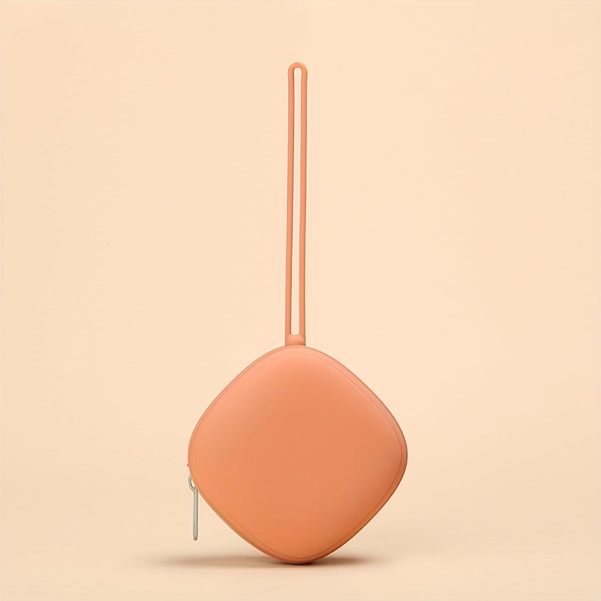 Силиконовый чехол для сосок для младенцев с молнией, ремешком и карманом для соски без BPA. Портативный контейнер для сосок, изготовленный из силикона.