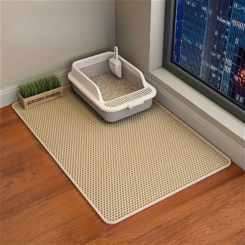 XL Double-Layer EVA Cat Litter Mat Waterproof Anti-Slip Urine Resistant Easy to Clean Durable Odorless 6 Colors