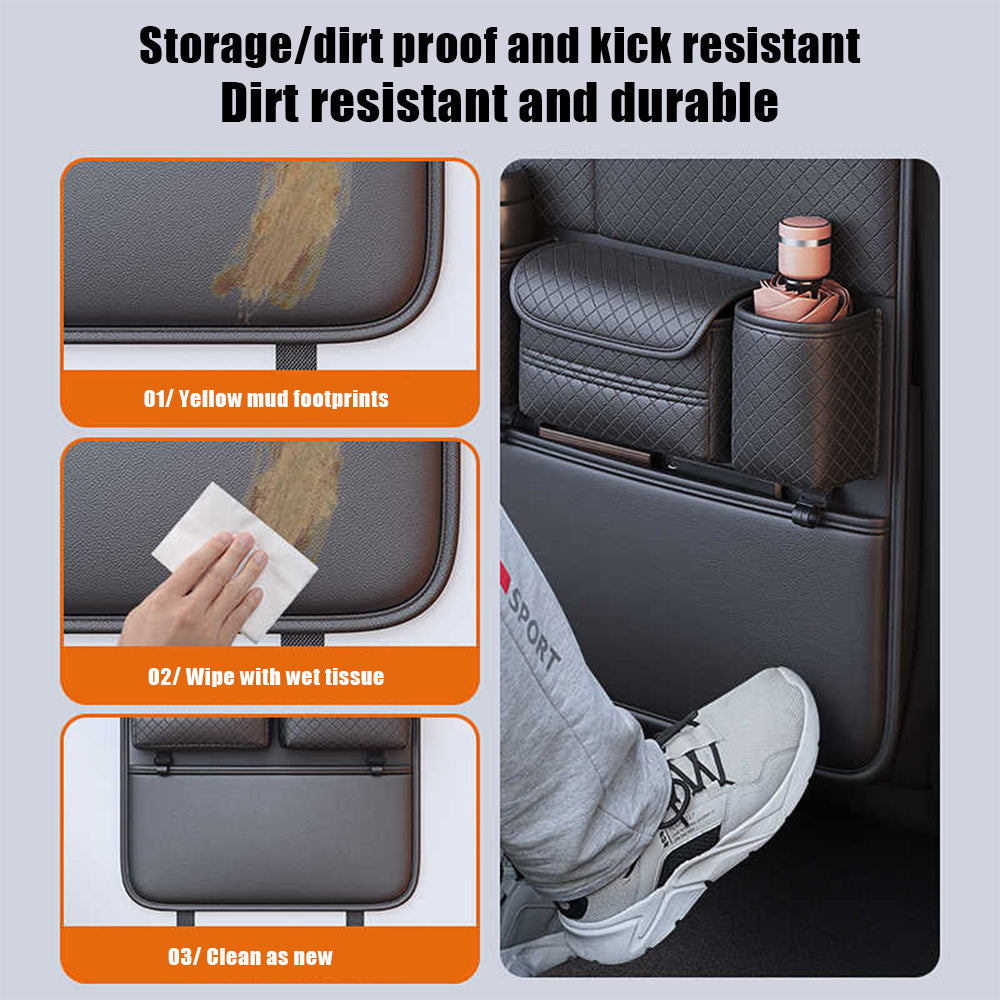 Многофункциональный органайзер для автомобильных сидений из искусственной кожи, подвесной мешок для хранения, большой объем
