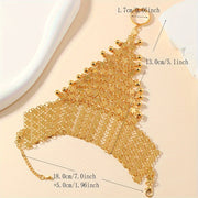 Boho-Chic Dunhuang Inspired Iron Ring and Bracelet Set Handmade Jewelry for Women