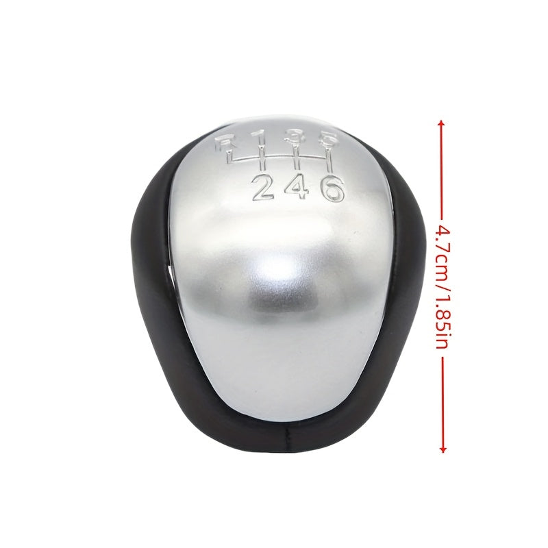 Premium xromlangan mexanik transmissiya uchun gear shift knopkasi, qora ABS