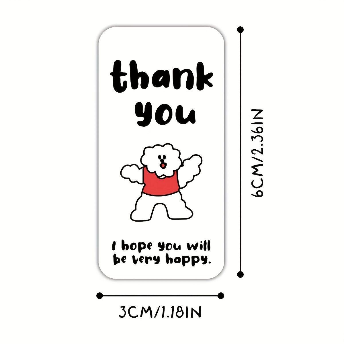 100pcs Rectangle Box Seal Stickers for Packaging and Gift Box Decoration