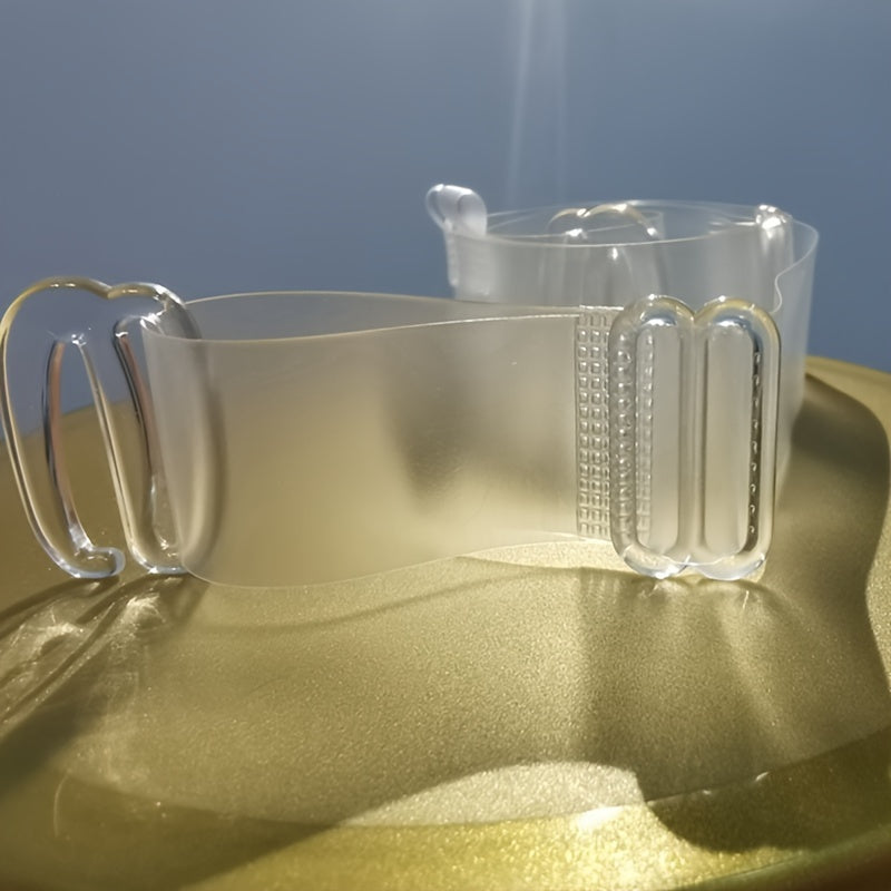 Women's Lingerie Accessories Clear Shoulder Straps Adjustable Invisible Underwear Straps 2 Pcs