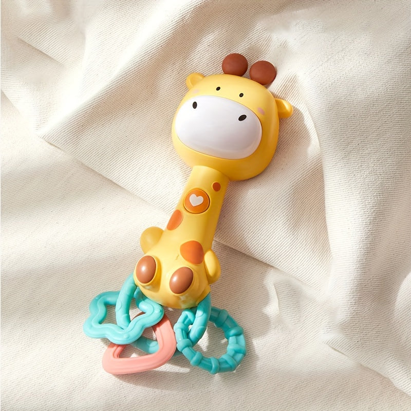 Baby Teething Toy Bundle with Rattles and Plush Rings for Infants