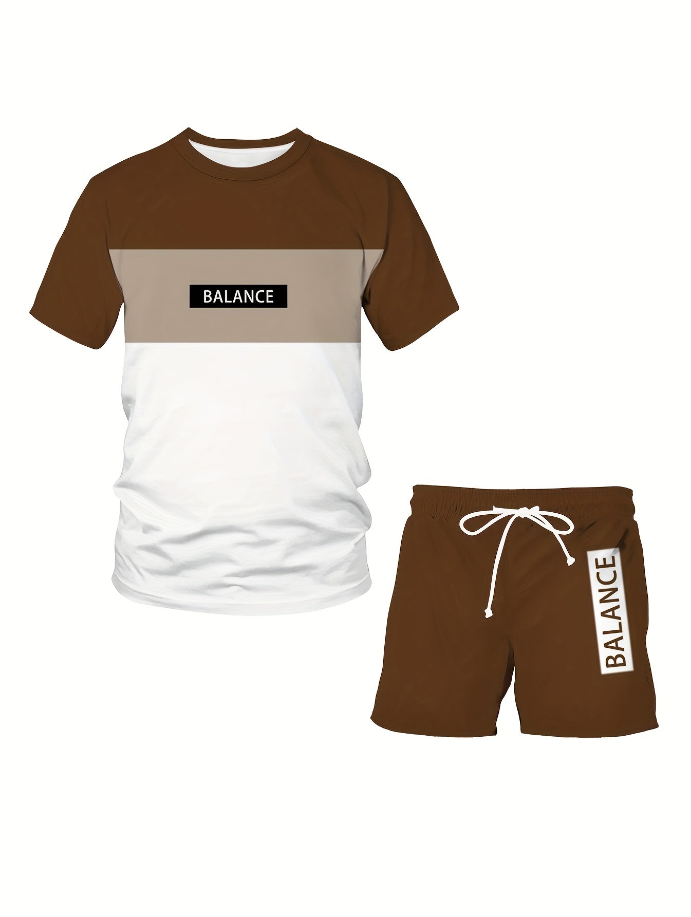 Yoz va bahor uchun erkaklar uchun rang-barang naqshli ikki qismli kostyum, sport uchun sviter va sport shimlari to'plami.