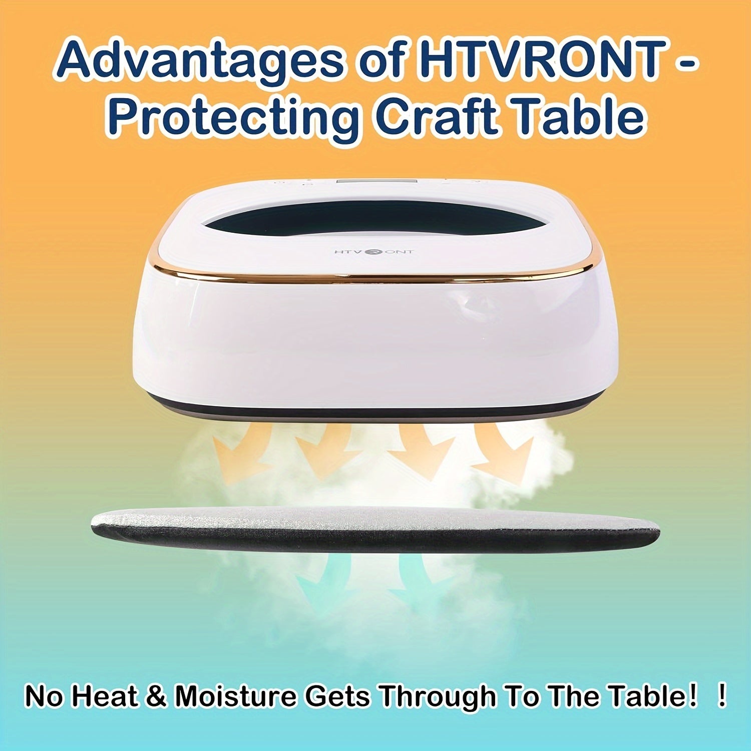 Fireproof Heat Press Mat for Cricut Easypress 2 HTV Vinyl Projects Double-Sided Insulation