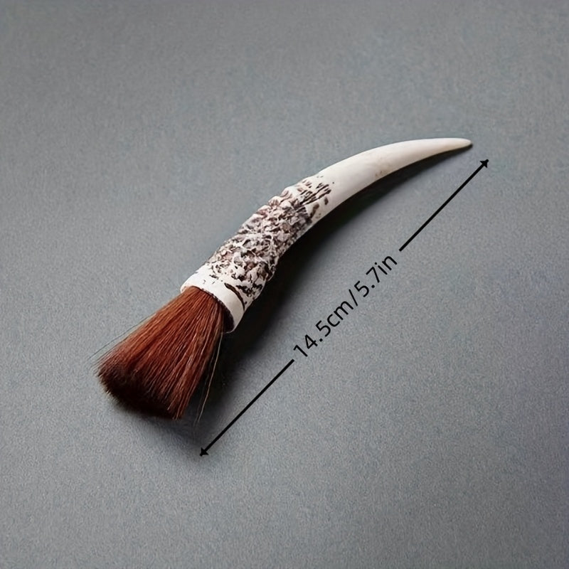 Premium Wooden Espresso Machine Cleaning Brush with Nylon Bristles