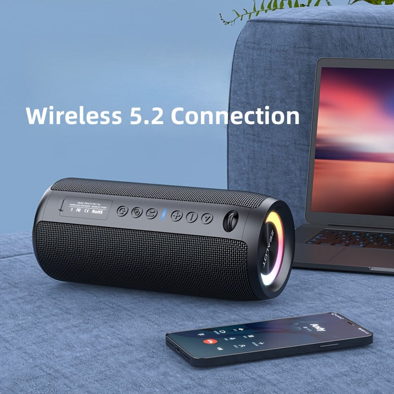 Altavoz inalámbrico portátil de alta potencia con iluminación RGB, 40W, batería de 5200mAh