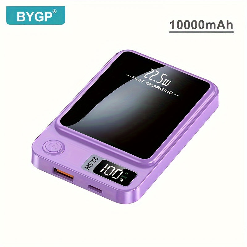 10000mAh Portable Magnetic Wireless Power Bank with PD Fast Charging USB-C Emergency Backup for iPhone