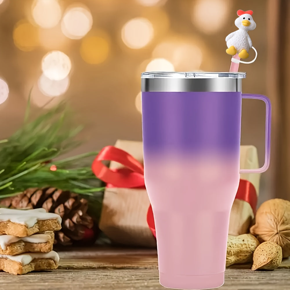 Set of 2 Duck Resin Toppers for 30oz and 40oz Tumblers Durable Glassware Accessories