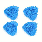 Set of 4 Triangle Mop Replacement Pads for Dust and Stain Removal, Reusable