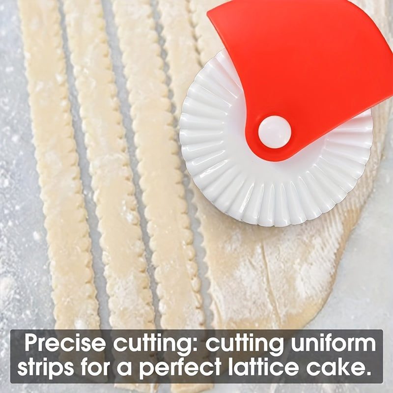 2 dona pechene uchun plastmassa kesish g'ildiraklari, piroglar va wontonlar uchun pishirish va pishirish asbobi