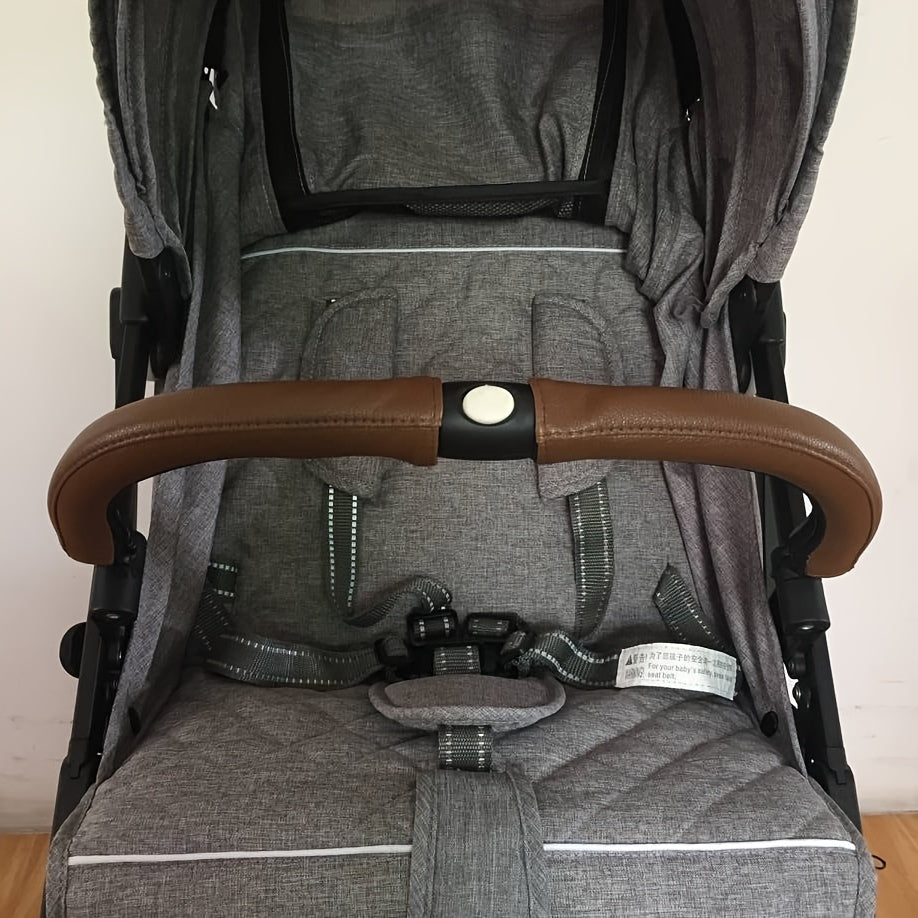 Removable PVC Faux Leather Stroller Armrest Protector for Safety