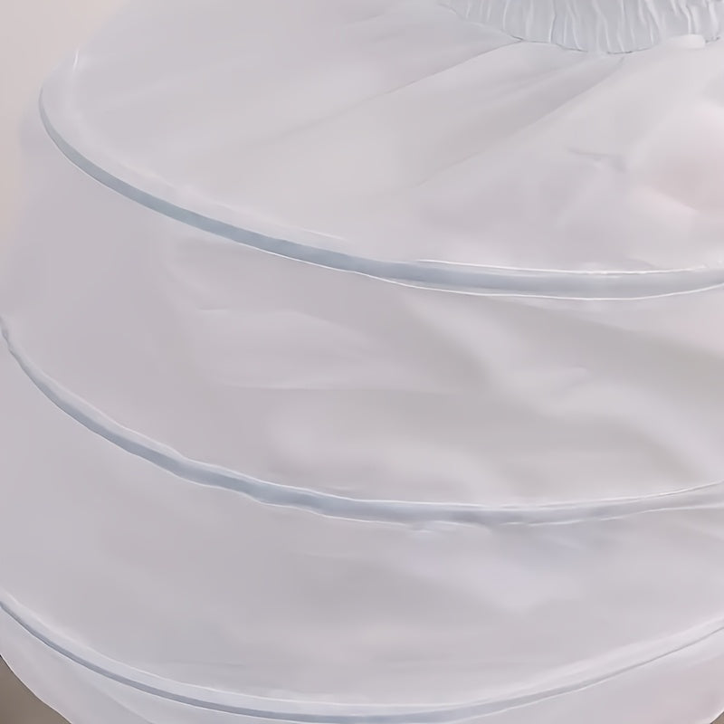 Vintage ilhomlantirilgan polyester toʻy petticoat, toʻy va banket uchun, qoʻlda yuvish mumkin