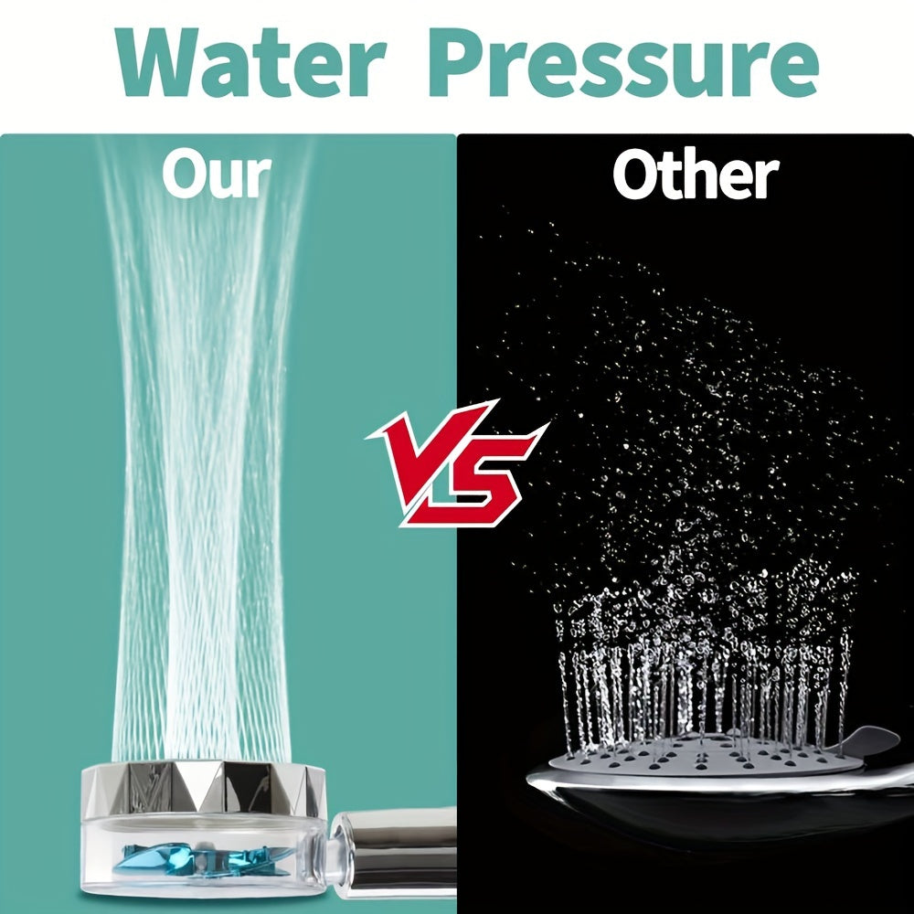 Turbocharged Shower Head with Mist Function Plastic Water-Saving Bathroom Fixture