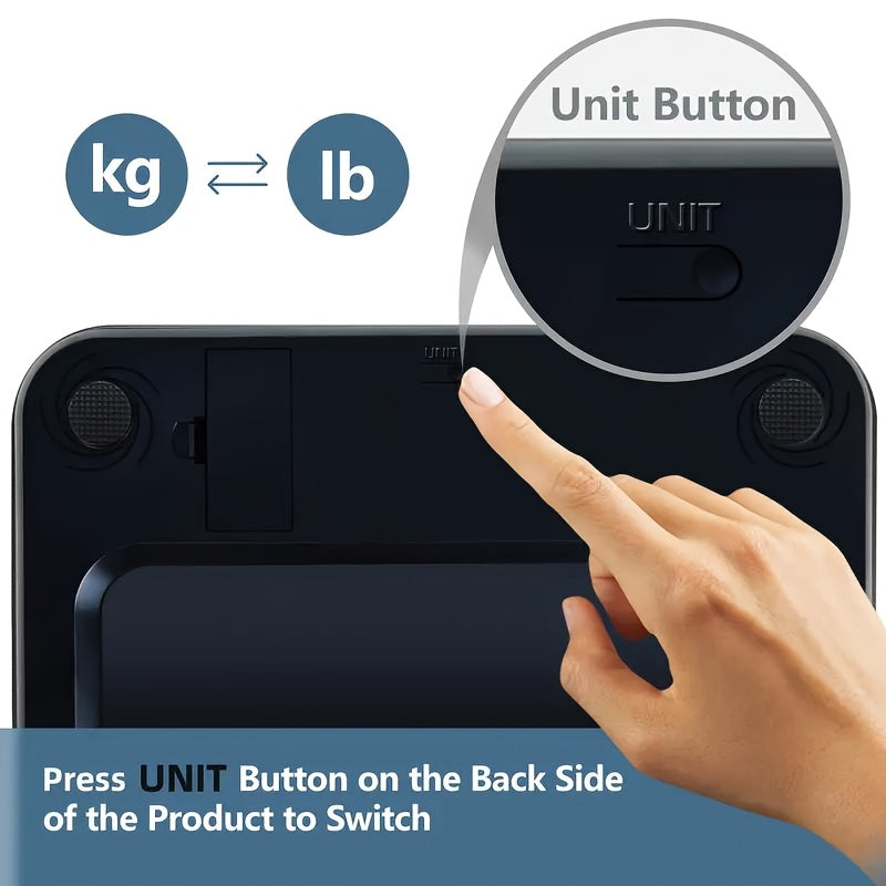 Черные умные напольные весы для ванной комнаты с LED-дисплеем, закаленное стекло, вес до 400 фунтов/180 кг.