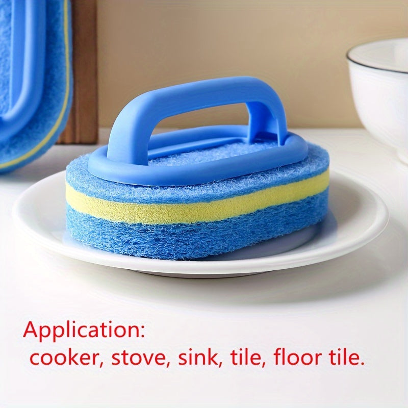 Cepillo de limpieza con mango para baño y cocina, cepillo de fregar duradero