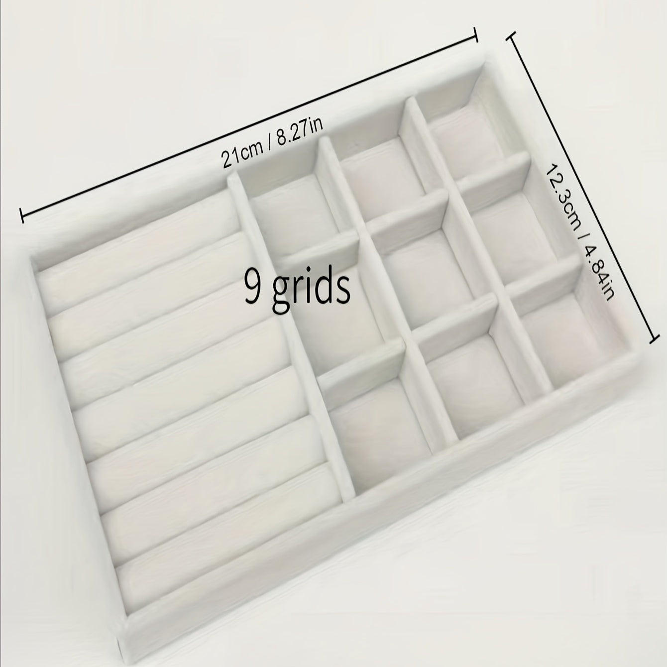 Flannelette Jewelry Tray Organizer for Necklaces Rings Bracelets 21cm