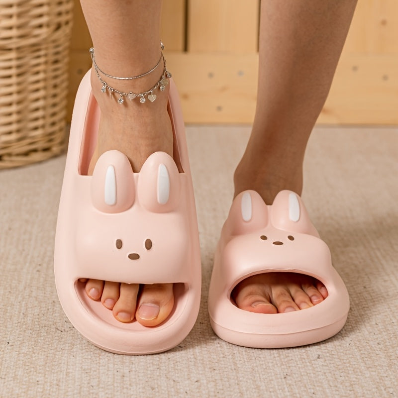 Unisex Cartoon Bunny Slippers Soft Indoor Outdoor Cozy All Seasons