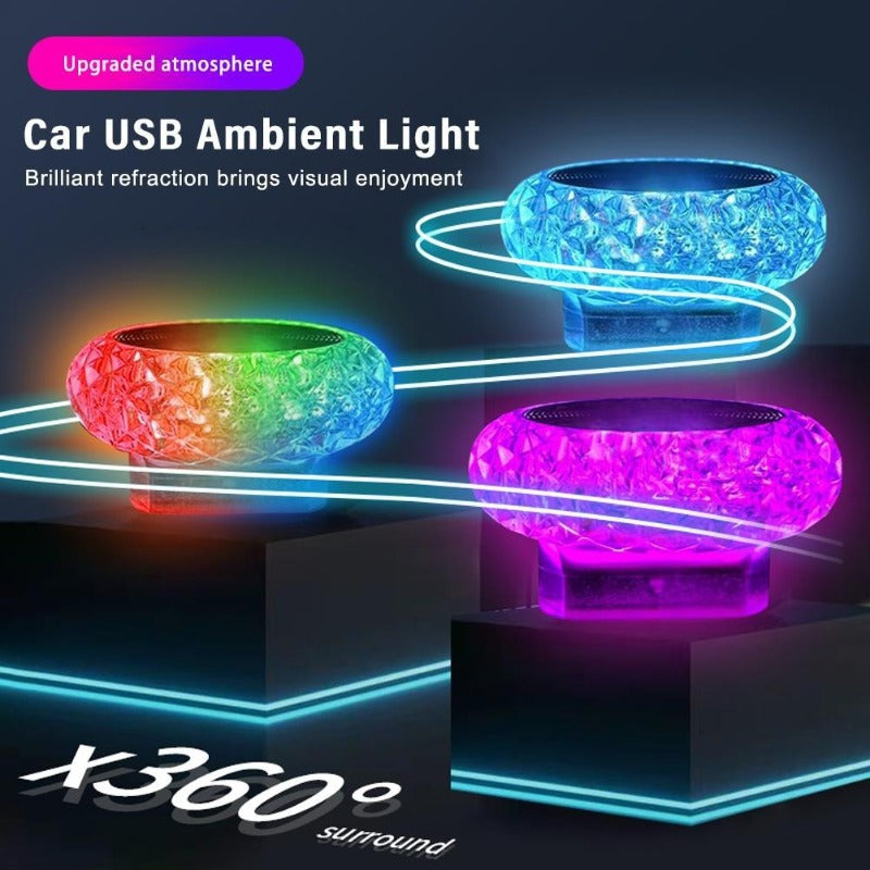 Portable Car Interior LED Ambient Light Mini USB Atmosphere Lamp