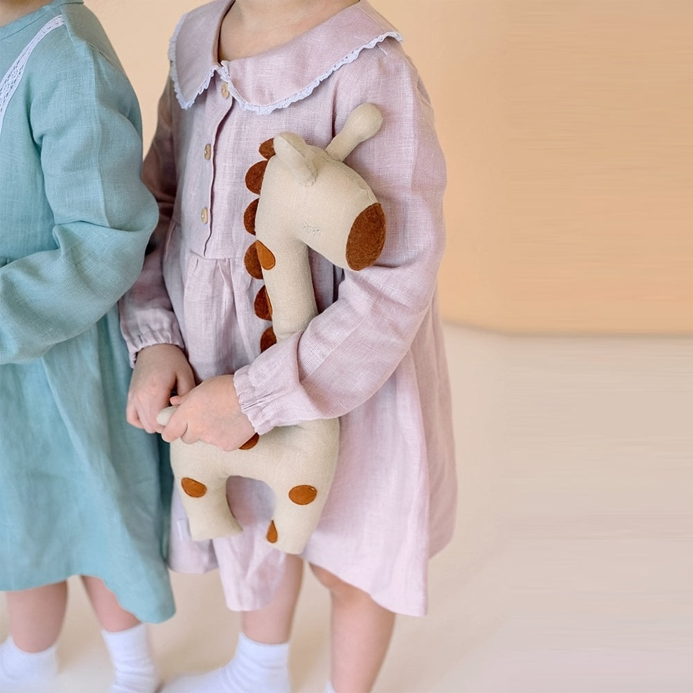 Plush Toy Gift Set Featuring Cartoon Animal Dolls Baby Giraffe Chicken Goose for Kids